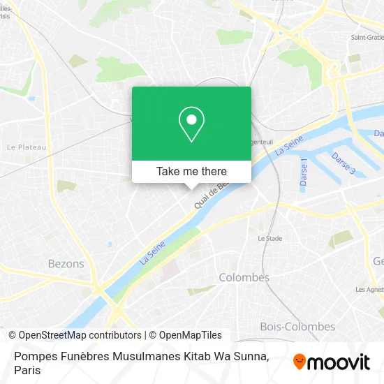 Pompes Funèbres Musulmanes Kitab Wa Sunna map