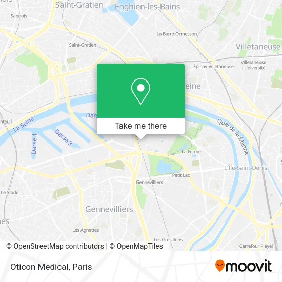Oticon Medical map