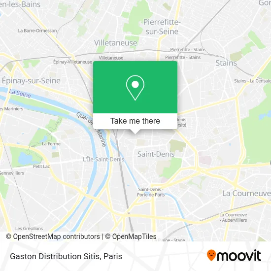 Gaston Distribution Sitis map