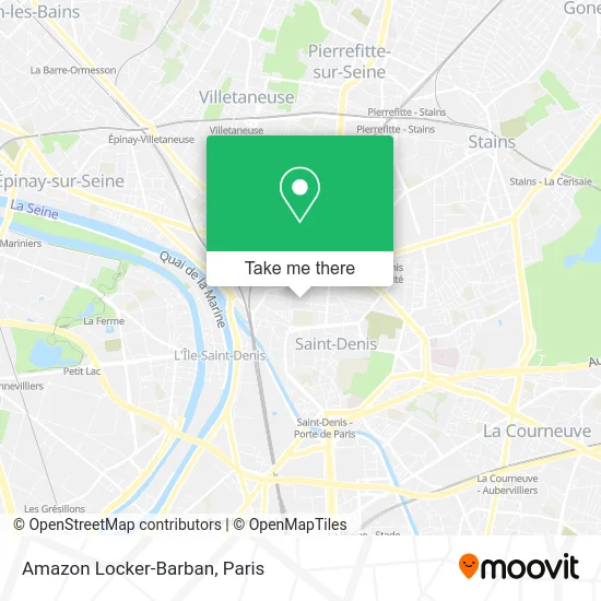 Amazon Locker-Barban map