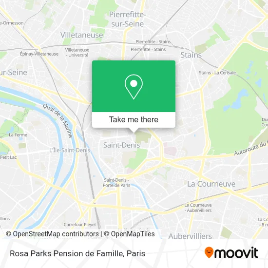 Rosa Parks Pension de Famille map