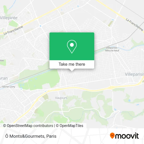 Ô Monts&Gourmets map