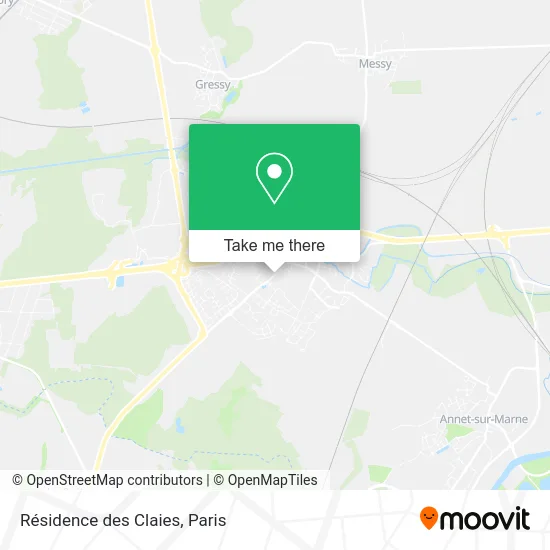 Résidence des Claies map