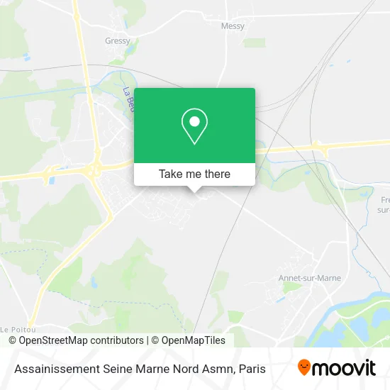 Assainissement Seine Marne Nord Asmn map
