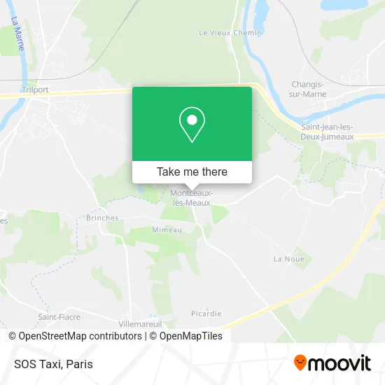 SOS Taxi map