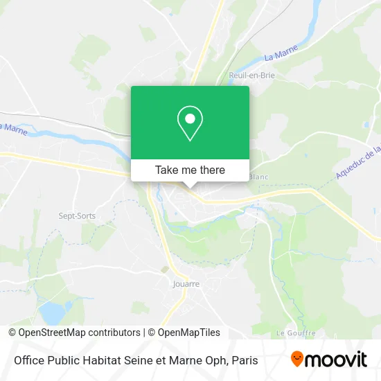 Office Public Habitat Seine et Marne Oph map