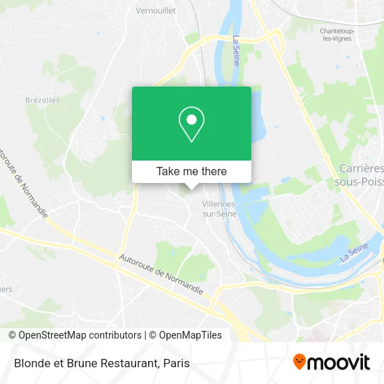 Blonde et Brune Restaurant map