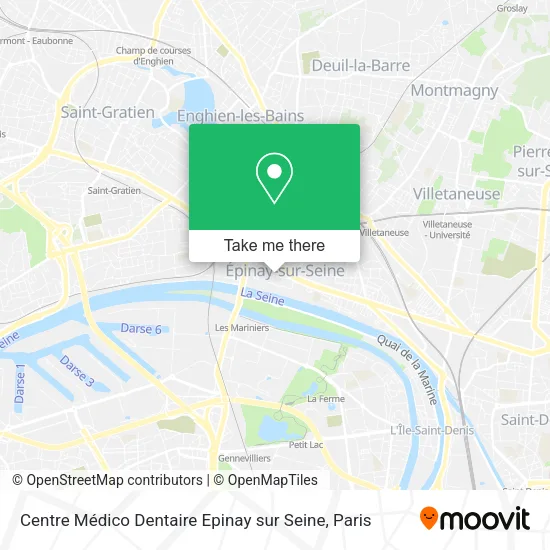 Centre Médico Dentaire Epinay sur Seine map