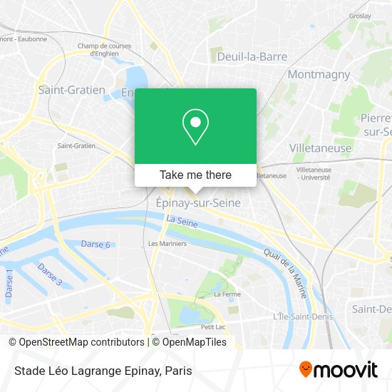 Stade Léo Lagrange Epinay map
