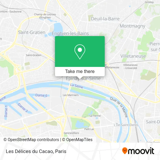 Les Délices du Cacao map