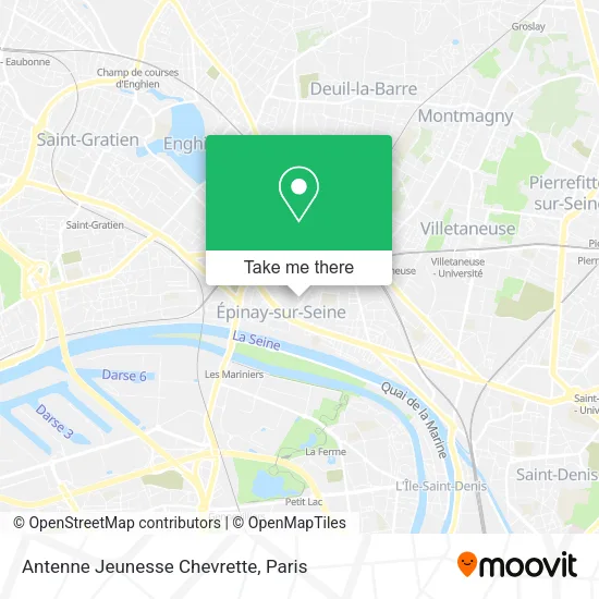 Antenne Jeunesse Chevrette map