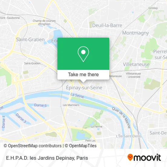 E.H.P.A.D. les Jardins Depinay map