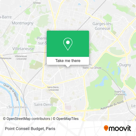 Point Conseil Budget map