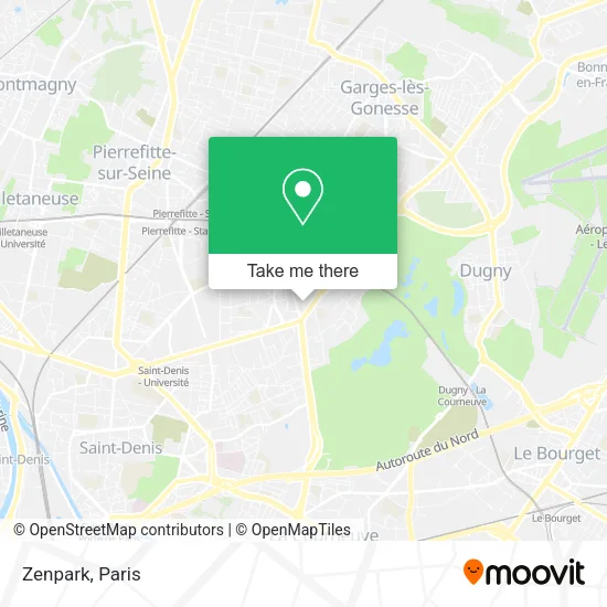 Zenpark map