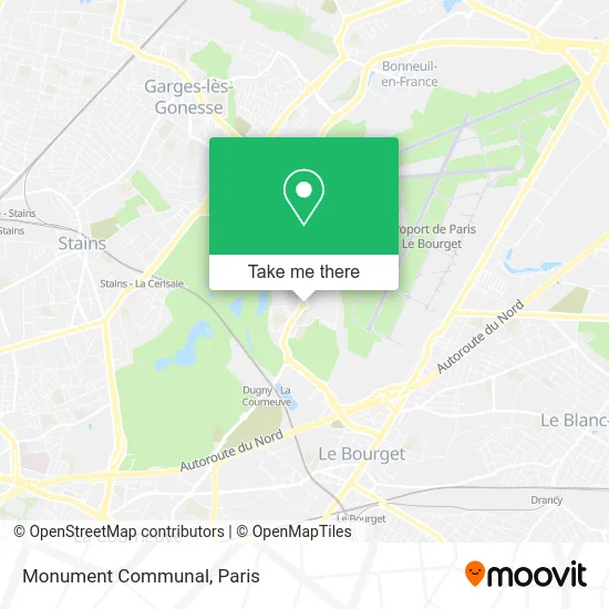 Monument Communal map