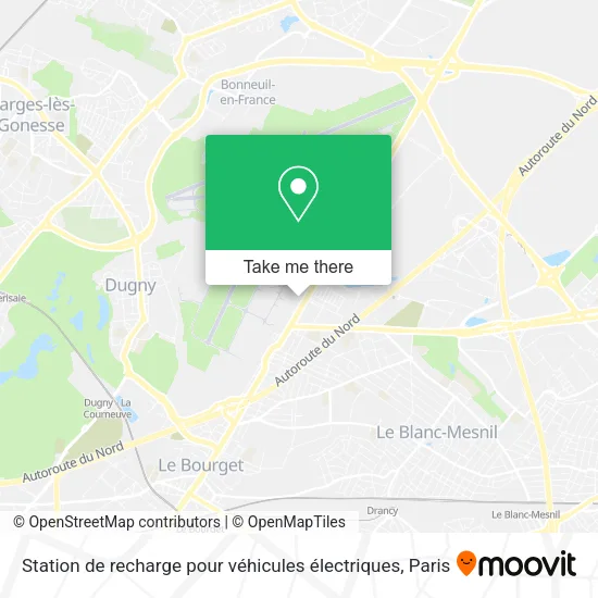 Station de recharge pour véhicules électriques map
