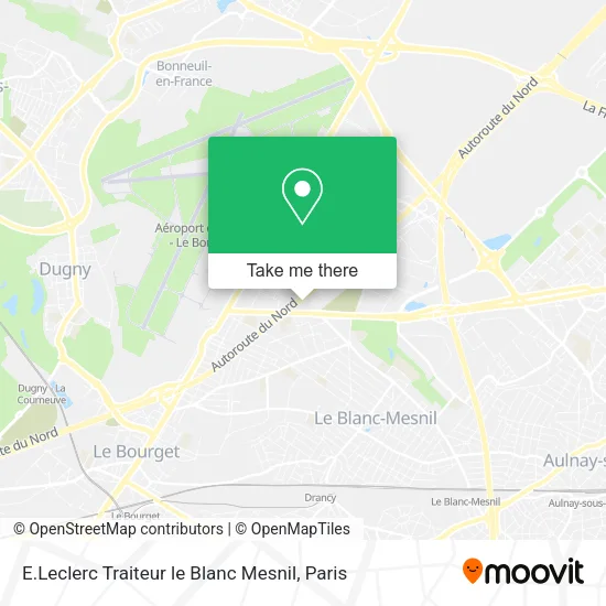 E.Leclerc Traiteur le Blanc Mesnil map