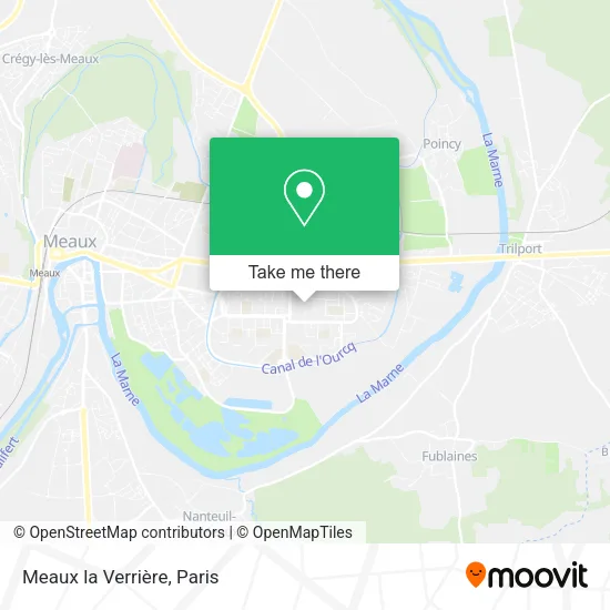 Meaux la Verrière map