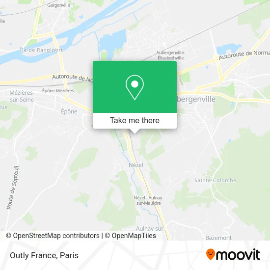 Outly France map