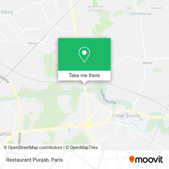 Restaurant Punjab map
