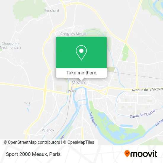 Sport 2000 Meaux map