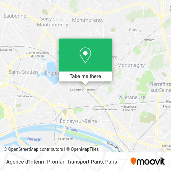Agence d'Intérim Proman Transport Paris map