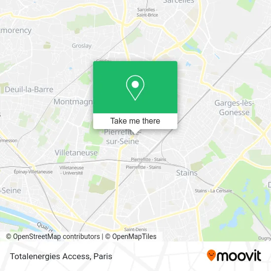 Totalenergies Access map