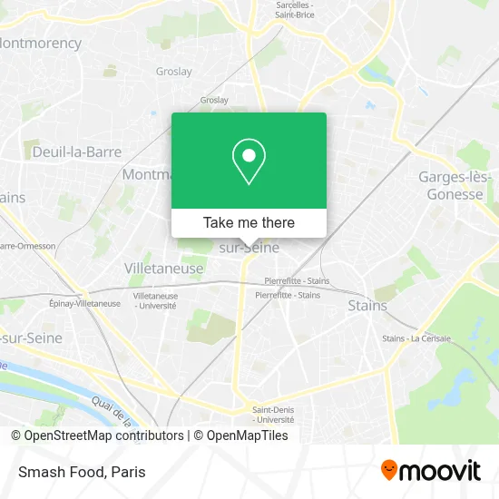 Smash Food map