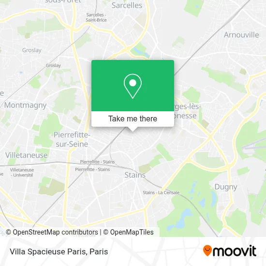 Villa Spacieuse Paris map