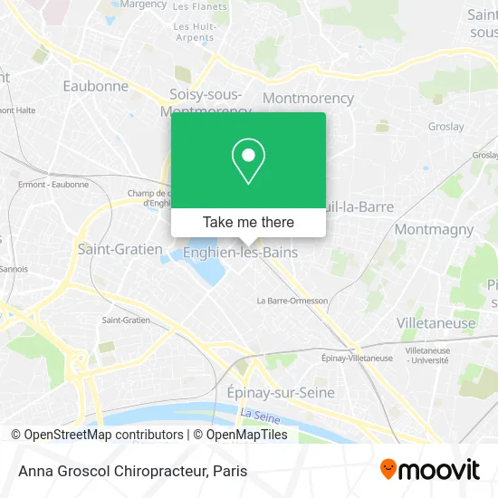 Anna Groscol Chiropracteur map