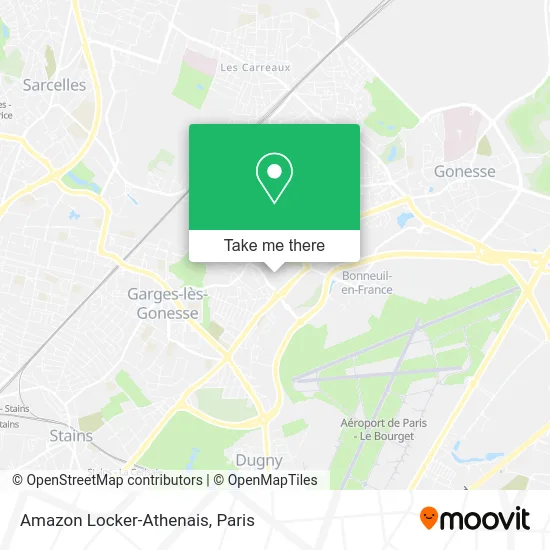 Amazon Locker-Athenais map