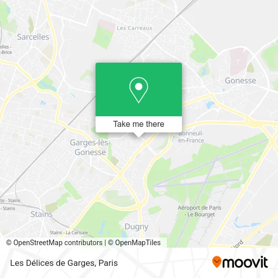 Les Délices de Garges map