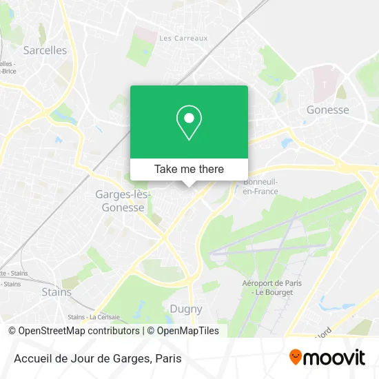 Accueil de Jour de Garges map