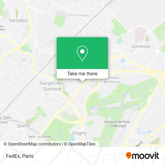 FedEx map