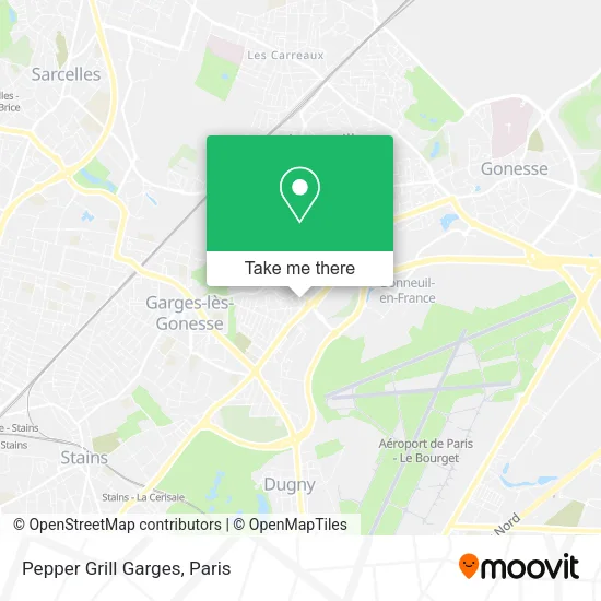 Pepper Grill Garges map