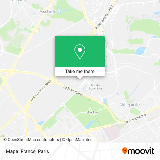 Mapal France map