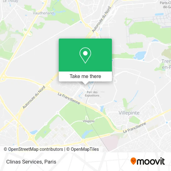 Clinas Services map