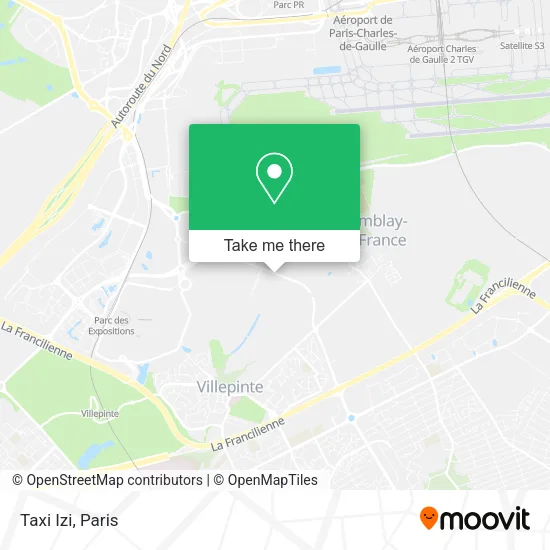 Taxi Izi map