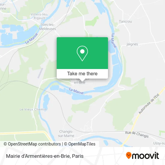 Mairie d'Armentières-en-Brie map