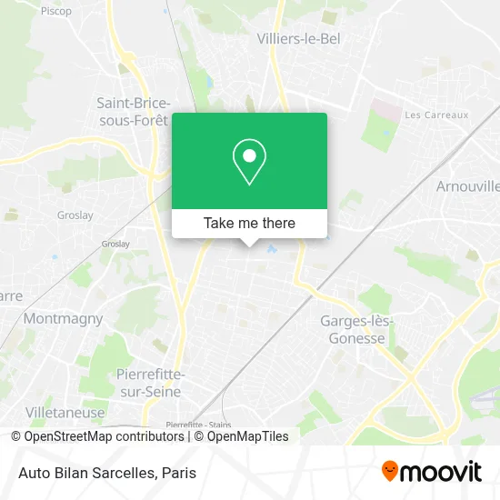 Auto Bilan Sarcelles map