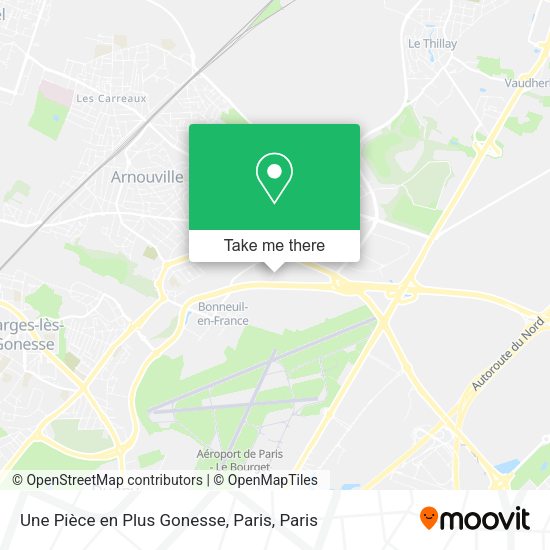 Une Pièce en Plus Gonesse, Paris map