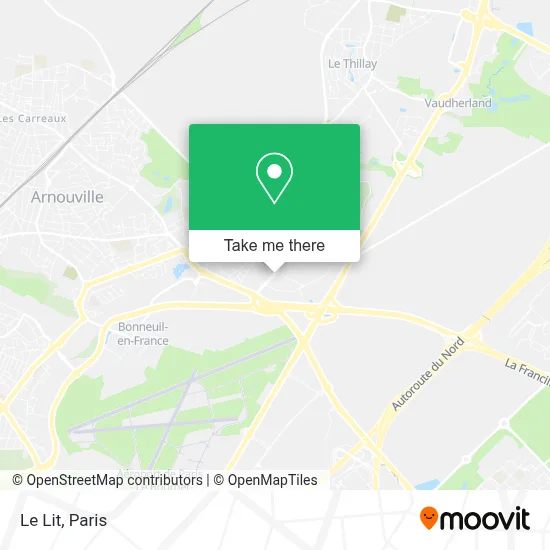 Le Lit map