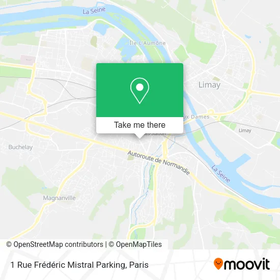 1 Rue Frédéric Mistral Parking map