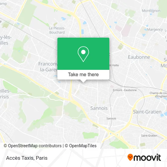 Accès Taxis map