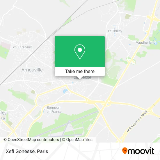 Xefi Gonesse map