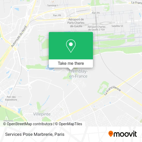 Services Pose Marbrerie map