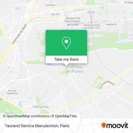 Taurand Service Manutention map
