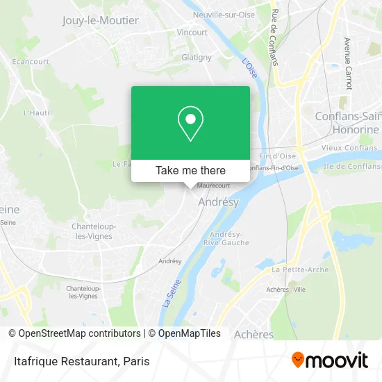 Itafrique Restaurant map