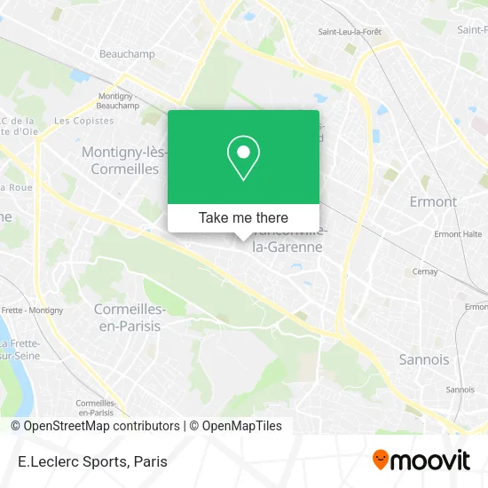 E.Leclerc Sports map