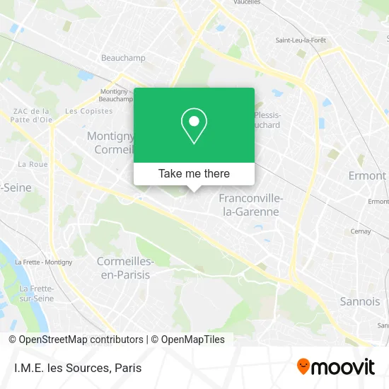 I.M.E. les Sources map